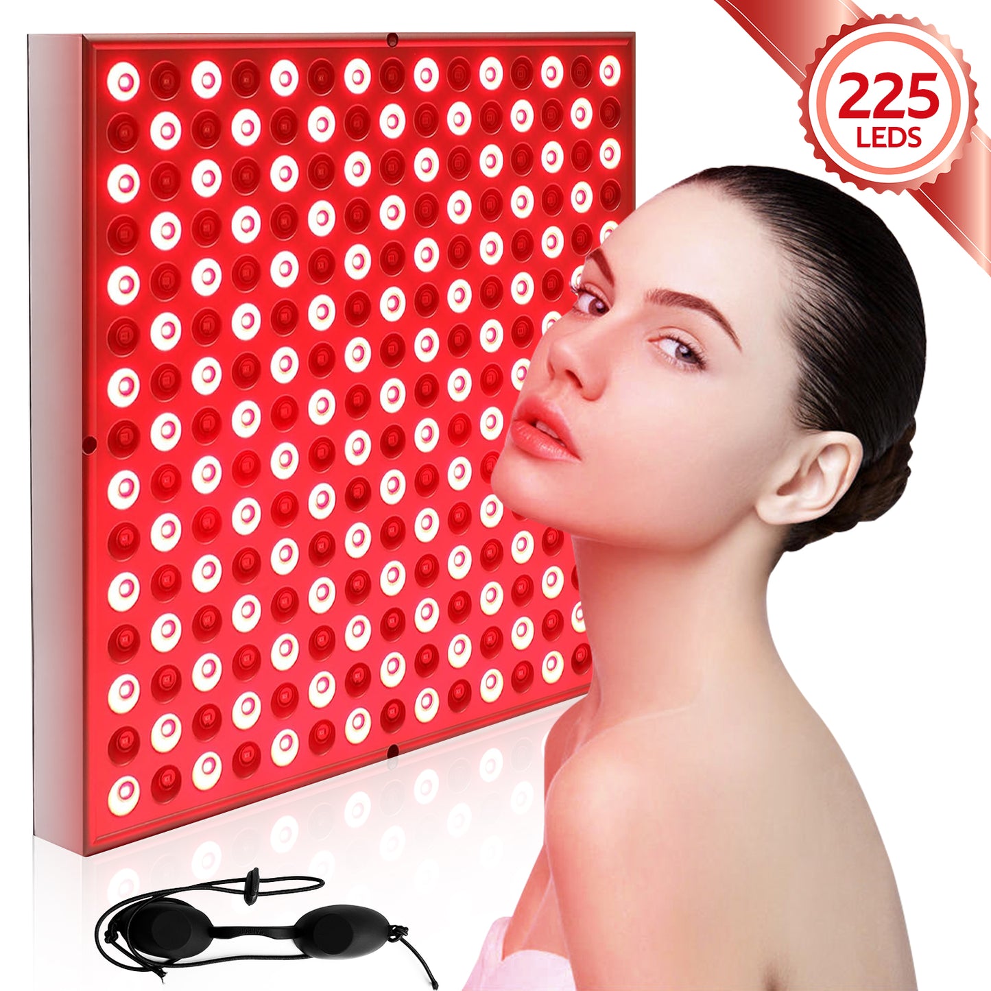 LED Red Light Therapy Device, , Red Light Therapy for Body Face - 45W LED Panel Deep 660nm and Near-Infrared 850nm LED Light Combo for Skin Beauty, Pain Relief of Muscles and Joints