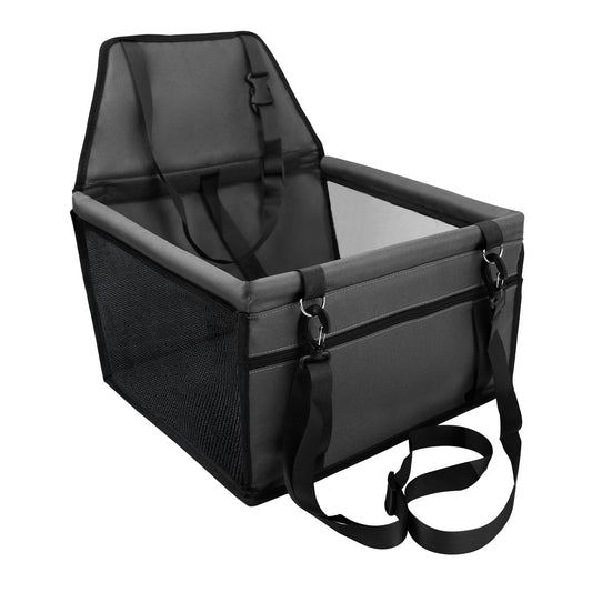 Dog Car Seat Puppy Portable Pet Car Seat with Clip-On Safety Leash and PVC Support Pipe, Anti-Collapse,Perfect for Small Pets