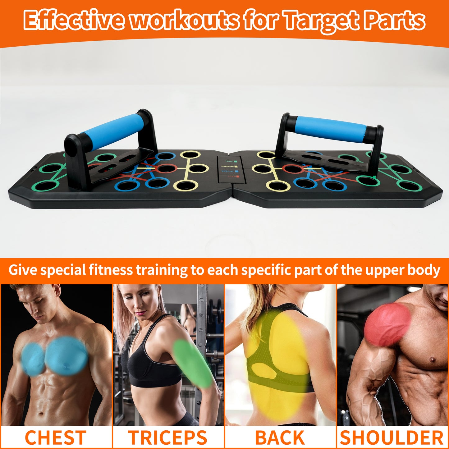 Portable Push Up Board 16 in 1 Home Workout Equipment,Push up Handles for Floor,Professional Home Workout Equipment,Gym Equipment Strength Training Equipment for Men & Women
