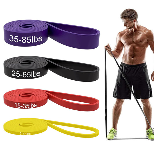4 Packs Resistance Bands, Pull Up Assist Bands - Workout Bands, Exercise Bands, Long Resistance Bands Set for Working Out, Fitness, Training, Physical Therapy for Men Women