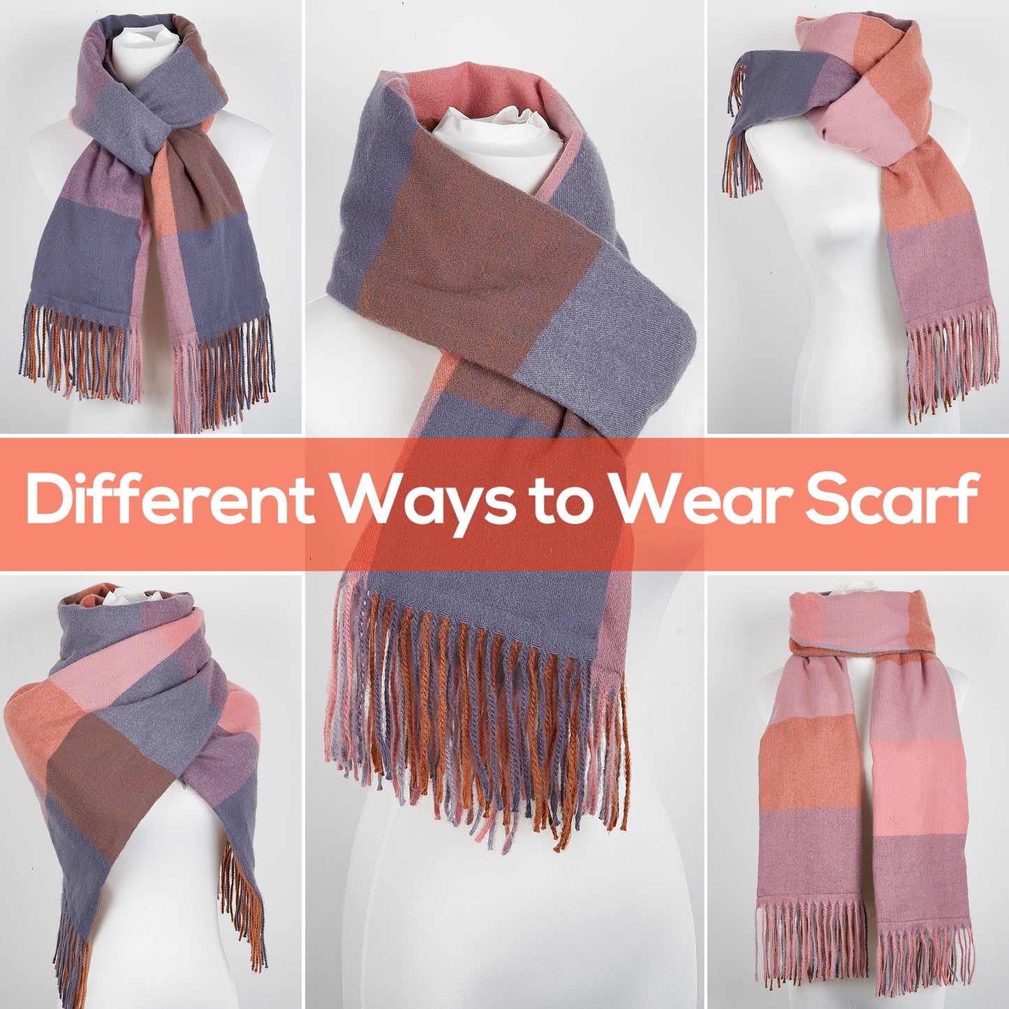 USB Rechargeable Heated Scarf Electric Heating Scarf with Neck Heating Pad Washable Shawl Soft Warm Neck Christmas Gift for Women Men