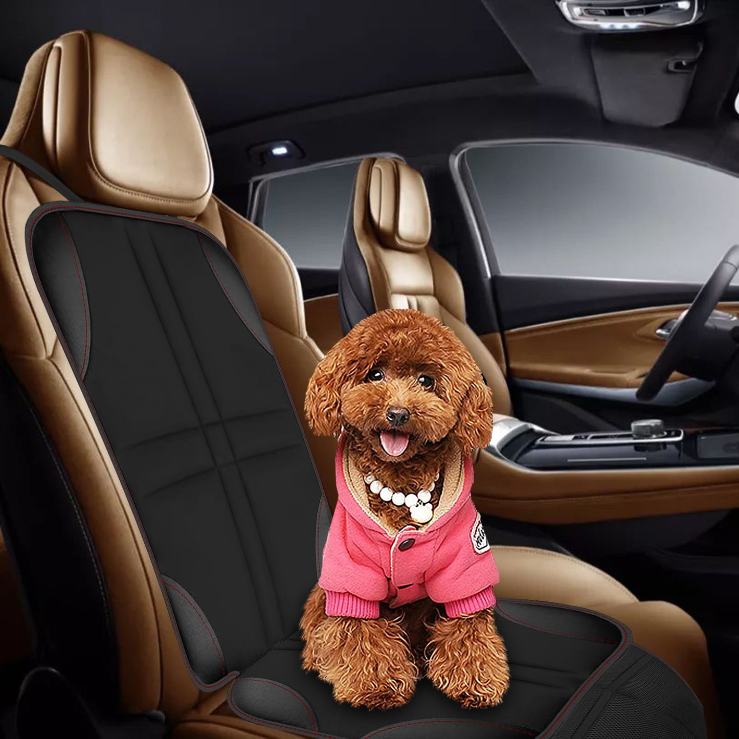 Car Seat Protector for Child Car Seat, 2 Pack Carseat Seat Protectors with Non-Slip Backing, Waterproof Car Seat Cover for Pets/Child Car Seat