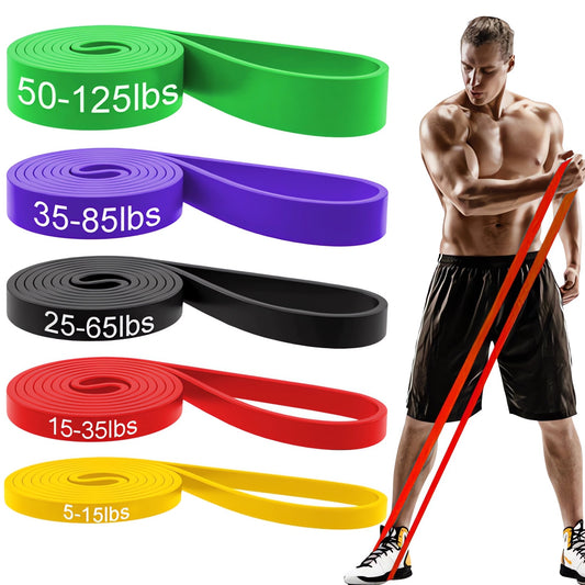 5 Packs Resistance Bands, Pull Up Assist Bands - Workout Bands, Exercise Bands, Long Resistance Bands Set for Working Out, Fitness, Training, Physical Therapy for Men Women