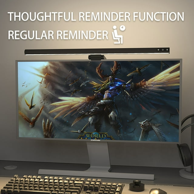 Computer Monitor Lamp, Screen Monitor Light Bar for Eye Caring, Dimmable Lamp Bar, Touch Control, No Glare Space Saving Home Office Desk Lamps