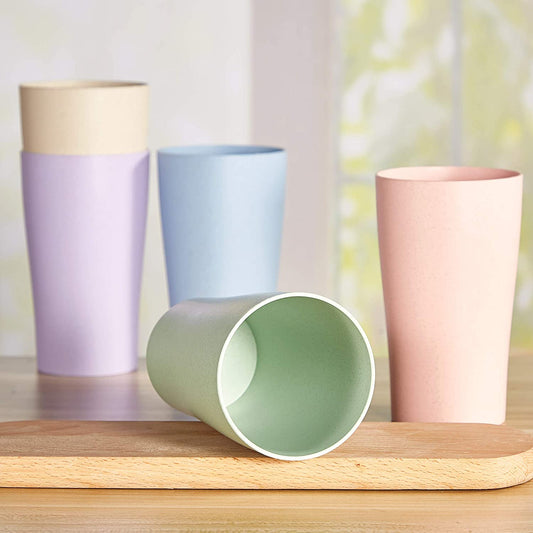 Meromore 5 Colorful Plastic Cups Reusable Cups for Home Cups Party Camping
